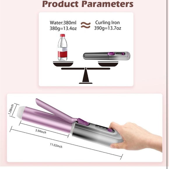Negative ion cordless curling iron (006) - Picture 8 of 9